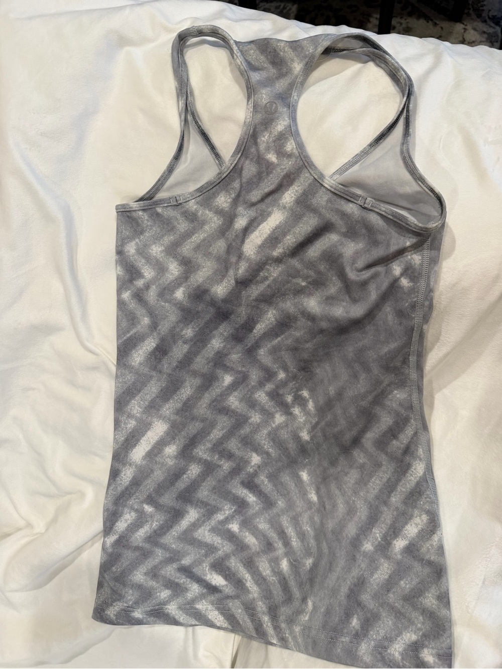 lululemon athletica Gray Chevron Racerback Tank